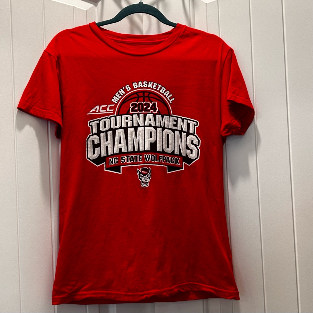 Nc State Wolfpack TShirt Mens Basketball Tee Acc 2024 Tournament